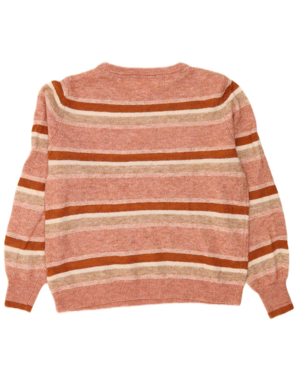 Fat Face Pull col bateau pour femme UK 12 Rose moyen rayé