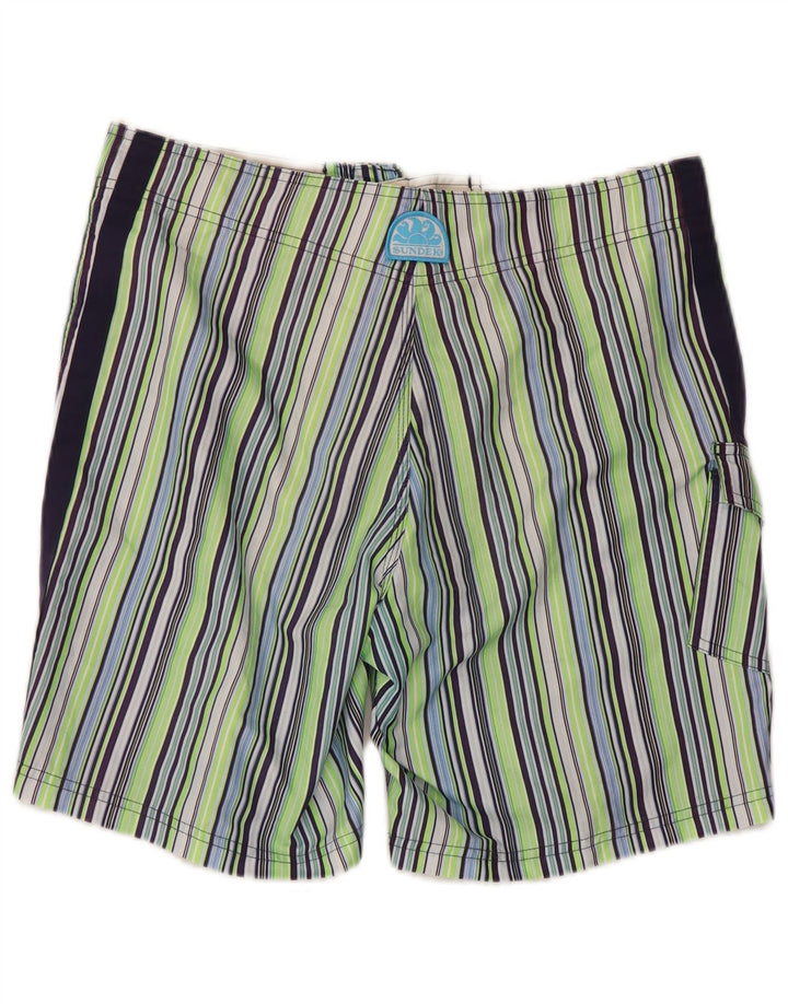 Sundek Short de bain homme moyen rayé multicolore