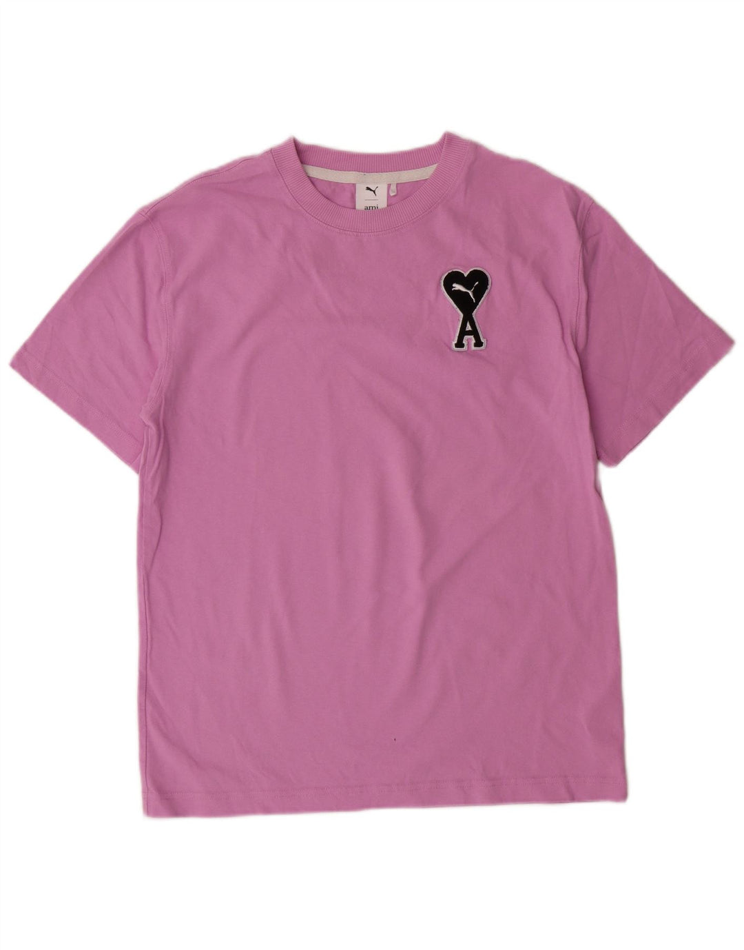 Puma T-Shirt Graphique Homme Petit Rose Coton