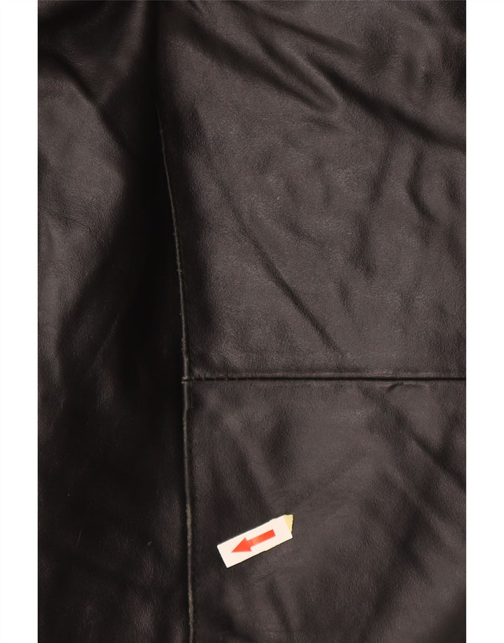 Catbalou Manteau en cuir pour homme UK 40 Grand cuir noir