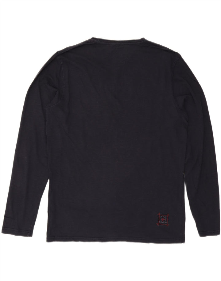 NAPAPIJRI Haut Graphique Graphique Manches Longues XL Bleu Marine Homme