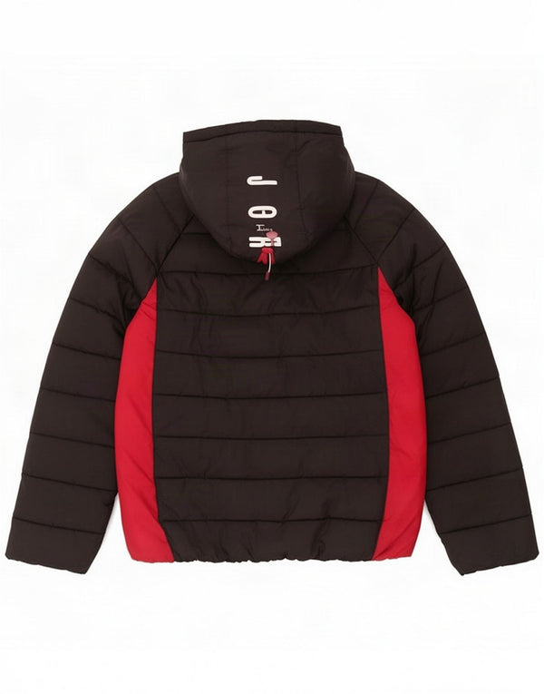 Jordan Veste matelassée à capuche graphique pour garçon 13-14 ans XL Noir Colorblock