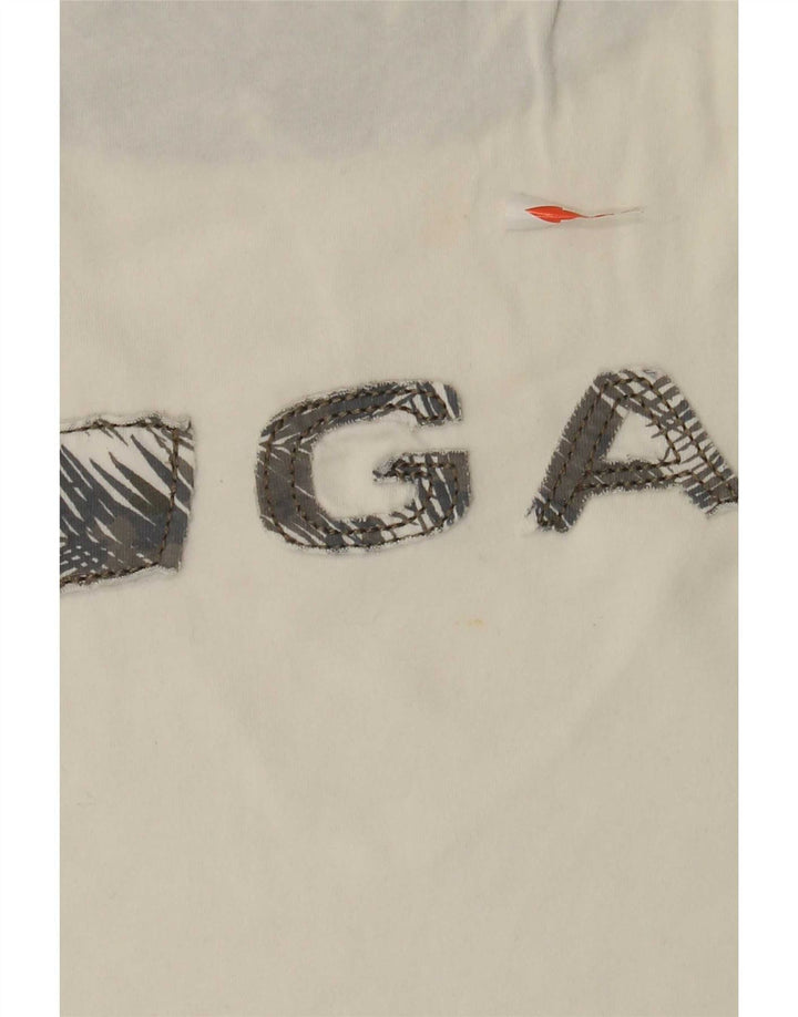 Gas T-Shirt Graphique Homme Grand Blanc Coton