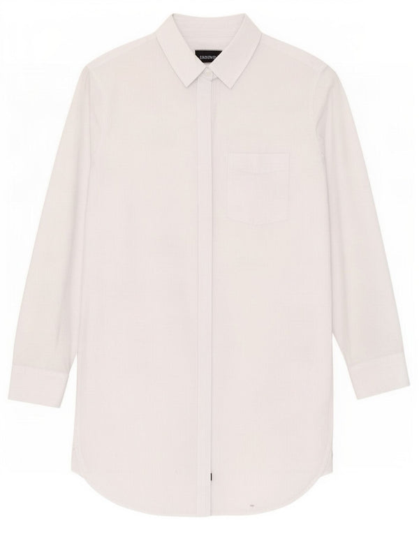 Rails Robe chemise surdimensionnée pour femme UK 10 Petit coton à fines rayures bleues
