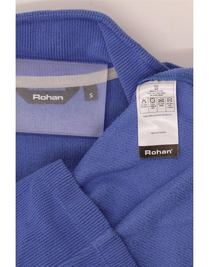 Rohan Veste polaire surdimensionnée pour femme UK 10 Petit Bleu Polyester