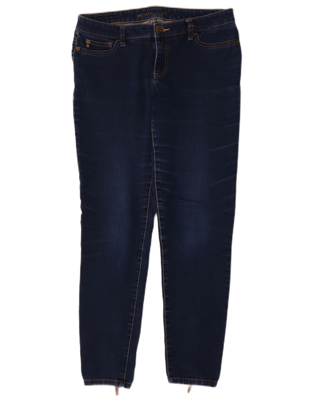 MICHAEL KORS Jean skinny pour femme US 8 Medium W29 L29 Bleu marine en coton