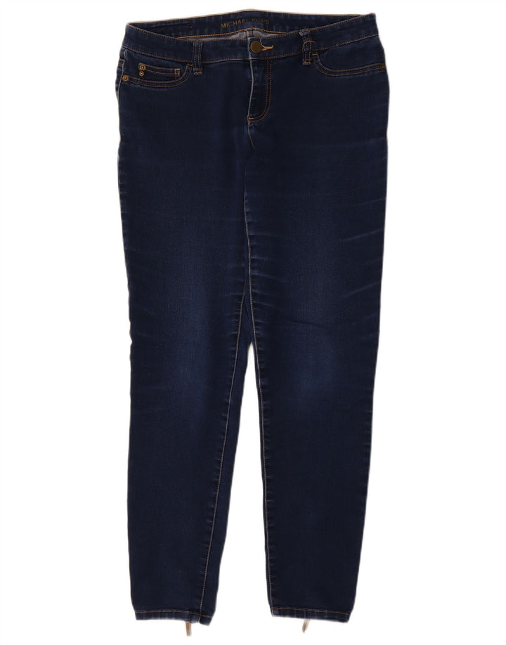 MICHAEL KORS Jean skinny pour femme US 8 Medium W29 L29 Bleu marine en coton