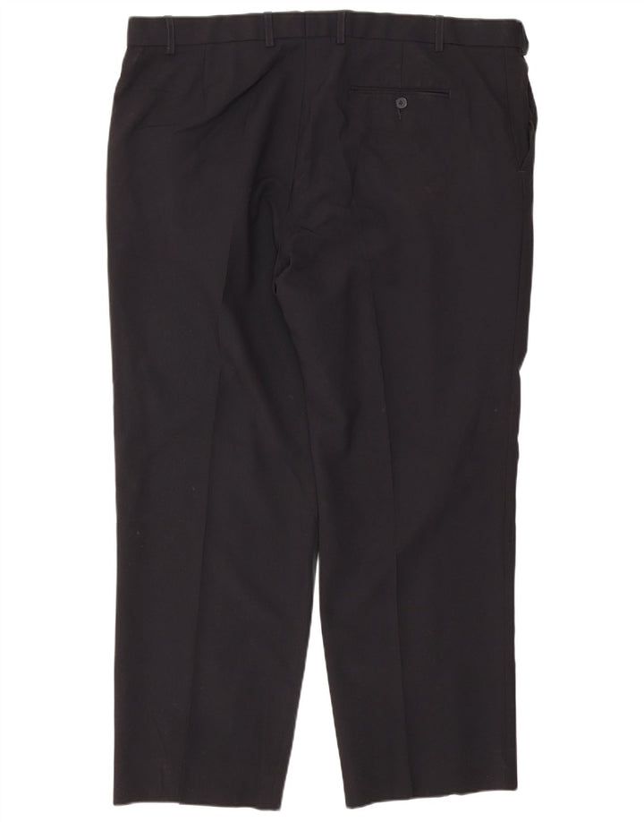 Marks & Spencer Pantalon de costume droit coupe droite pour homme W42 L29 Noir