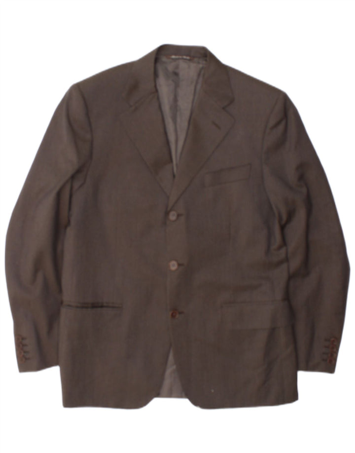 Canali Veste Blazer 3 Boutons Homme IT 46 Petite Laine Marron
