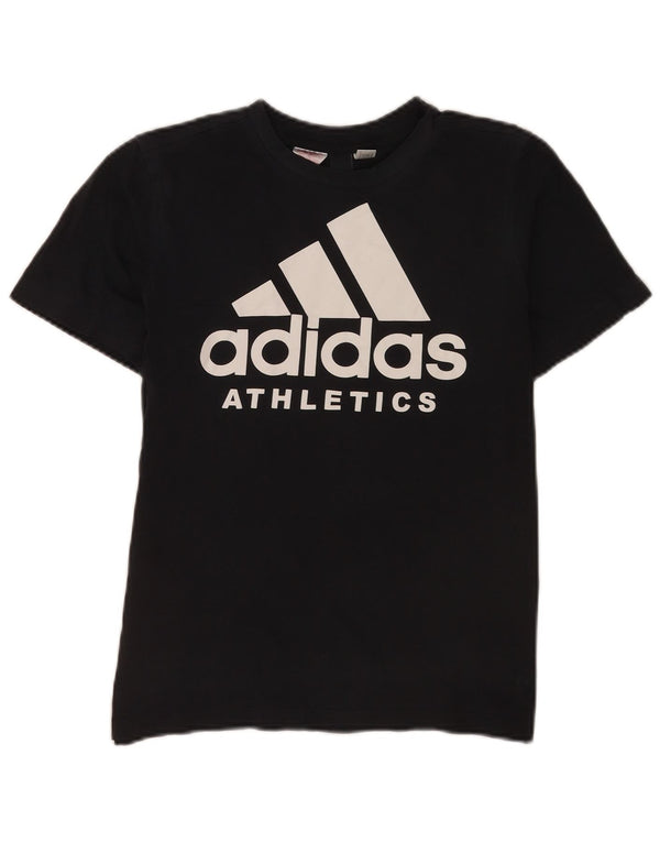 Adidas T-shirt graphique pour femme UK 8 Small Bleu marine Sports