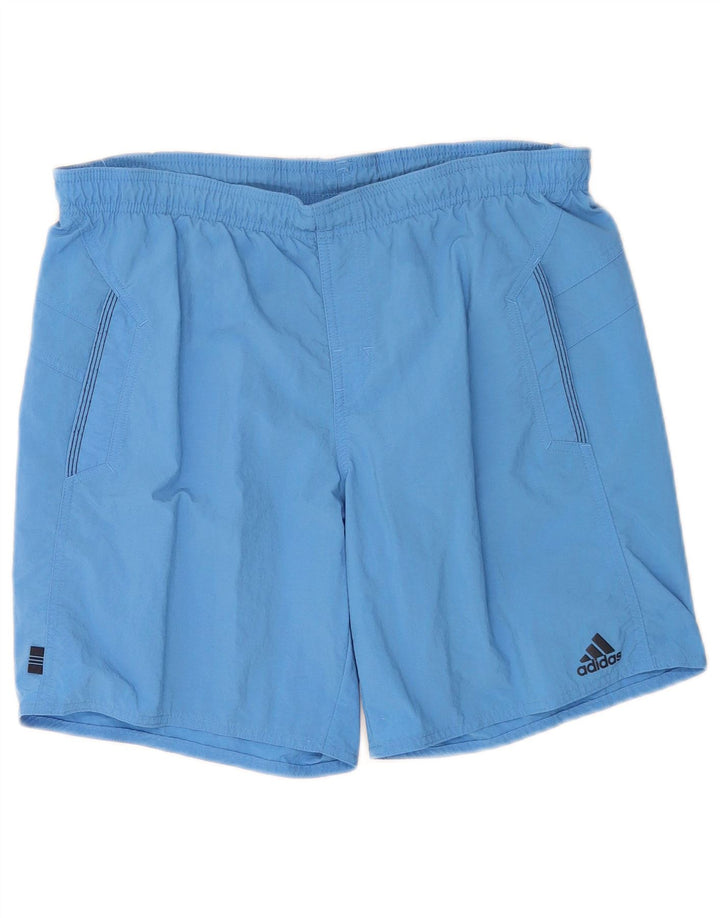 Adidas Short de Sport Homme Bleu Moyen Polyamide