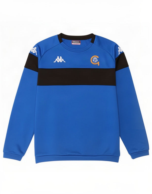 Kappa Sweat-shirt graphique pour homme 2XL Bleu Colorblock Polyester