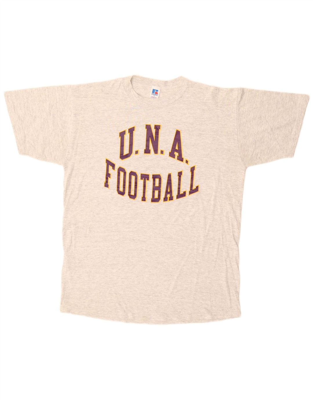 RUSSELL ATHLETIC T-Shirt Graphique Homme Haut XL Gris Coton