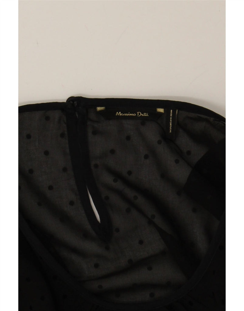 MASSIMO DUTTI Womens Sleeveless Blouse Top UK 12 Medium Black Polka Dot Vintage Massimo Dutti and Second-Hand Massimo Dutti from Messina Hembry 