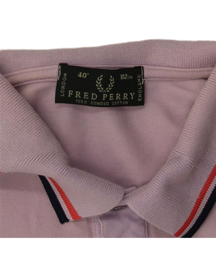 Fred Perry Polo Homme Violet Moyen Coton