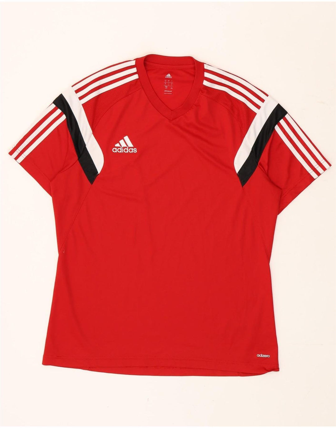 Adidas Hommes Climacool T-Shirt Haut Grand Rouge Colorblock Polyester