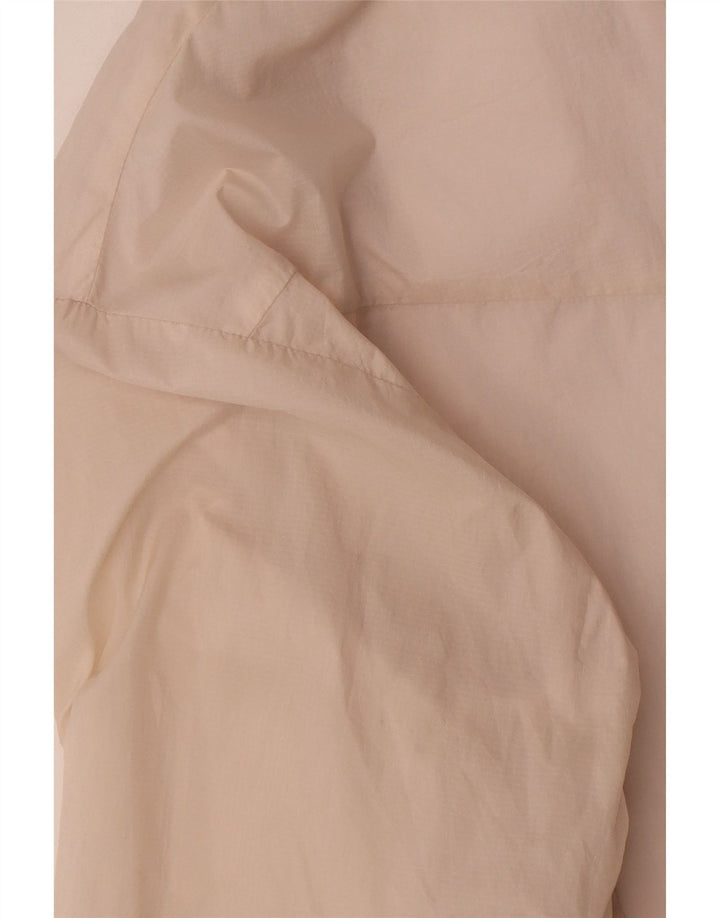 Puma Veste de pluie surdimensionnée à capuche pour femme UK 6 XS Nylon blanc cassé