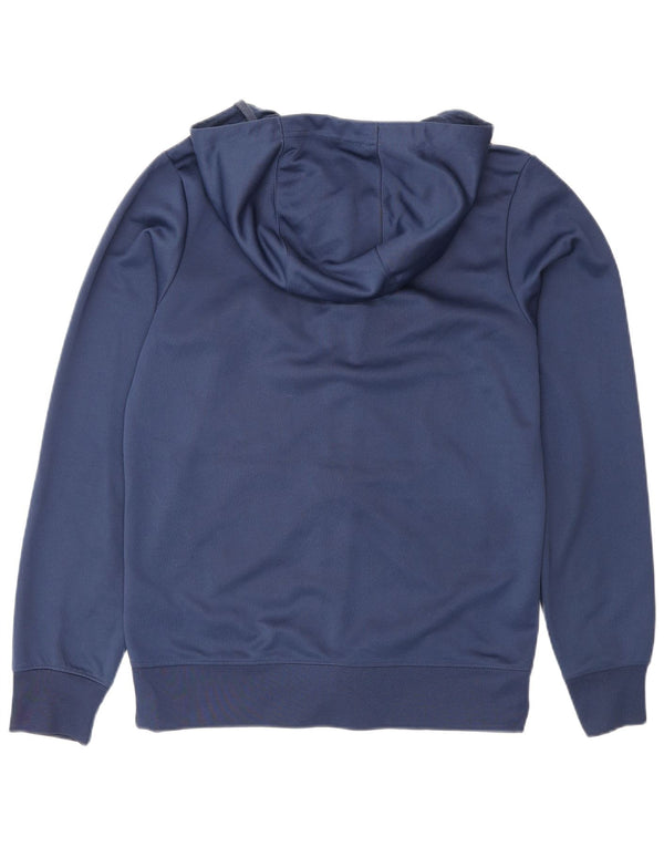 Nike Pull à capuche zippé pour homme Coupe standard Petit Bleu marine Polyester Sports