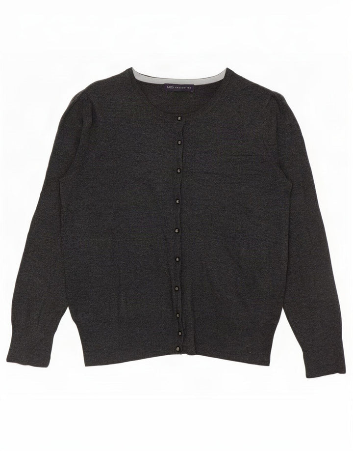 Marks & Spencer Cardigan pour femme en viscose gris moyen UK 42