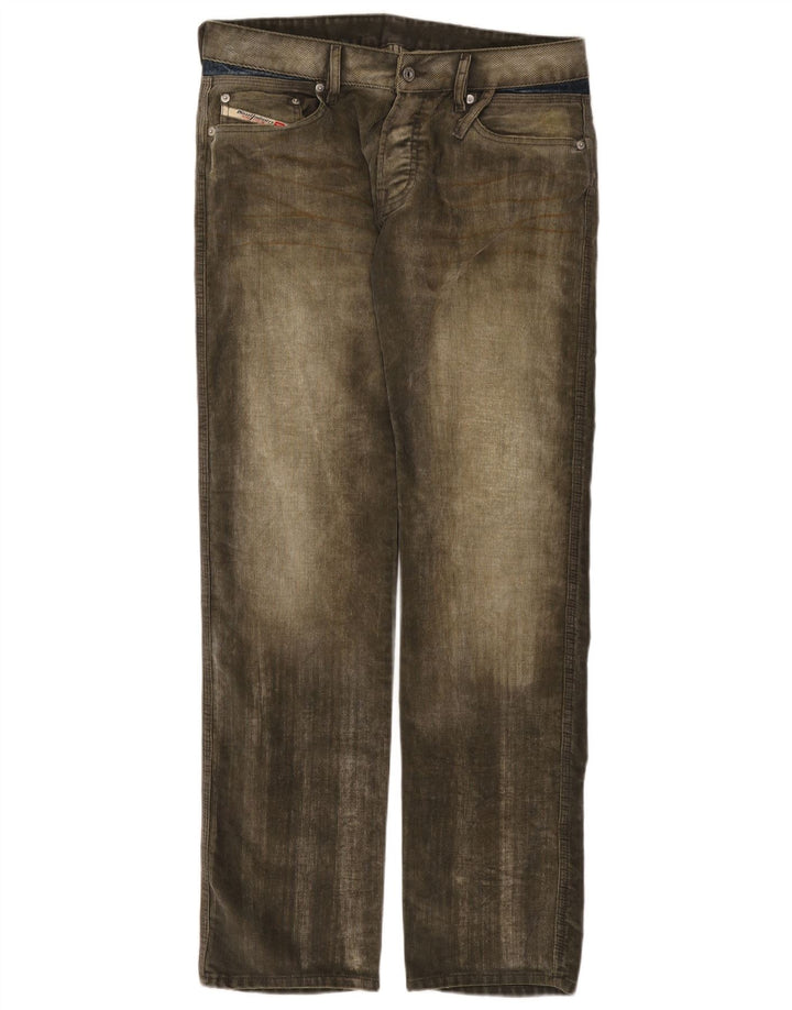 Jean Droit Femme Diesel W32 L32 Kaki Polyester
