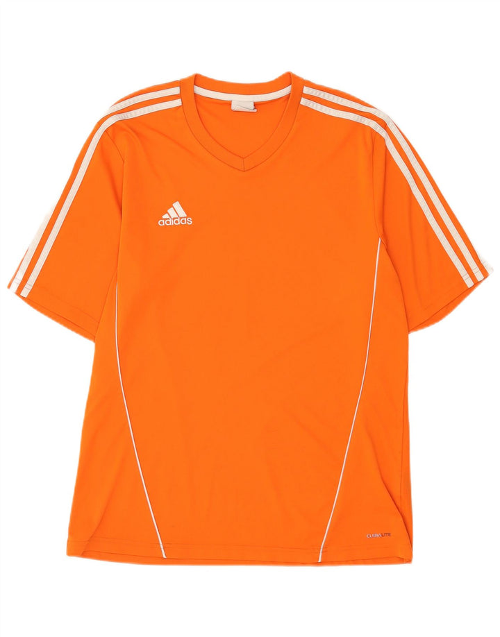 Adidas Hommes Climalite T-Shirt Haut Large Orange Polyester