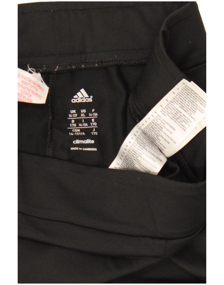 Adidas Leggings Climalite Fille 14-15 ans Noir Polyester
