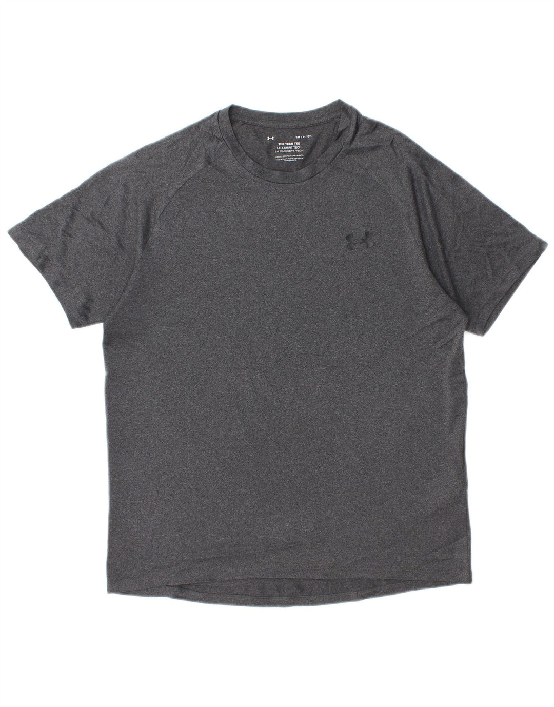 UNDER ARMOUR T-Shirt Homme Petit Gris Moucheté Polyester