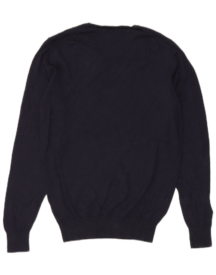 Massimo Dutti Pull col V pour homme Bleu marine Taille L