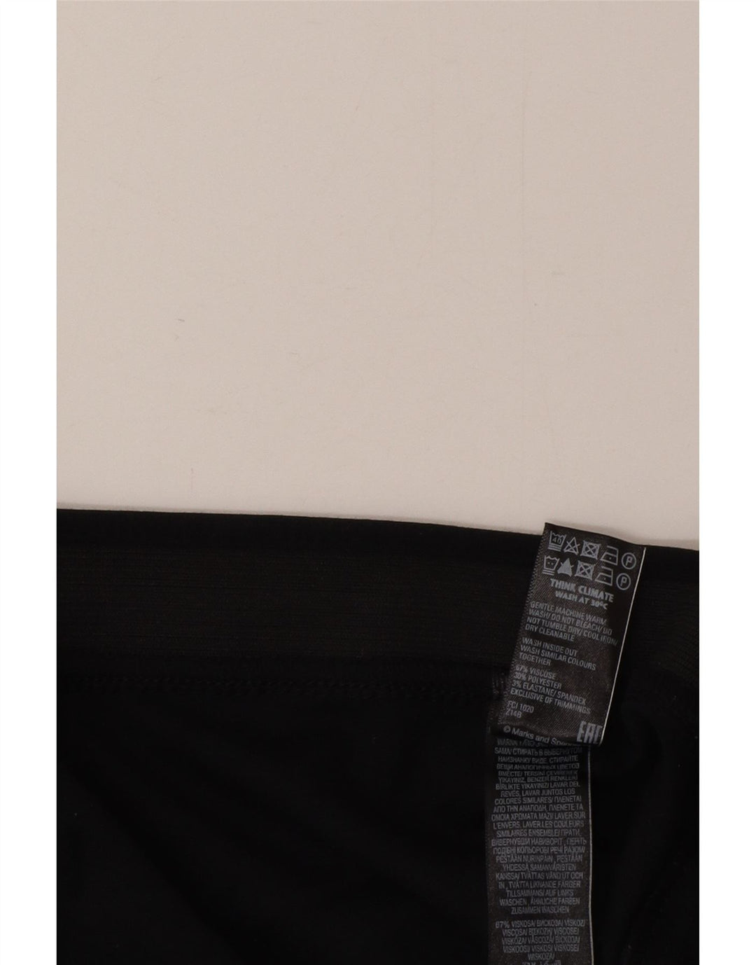 Marks & Spencer Pantalon de survêtement pour femme UK 20 2XL Noir Viscose