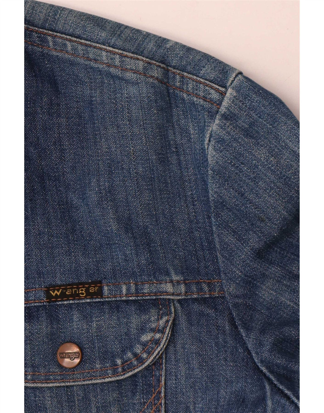Wrangler Veste en jean pour homme UK 38 Bleu moyen