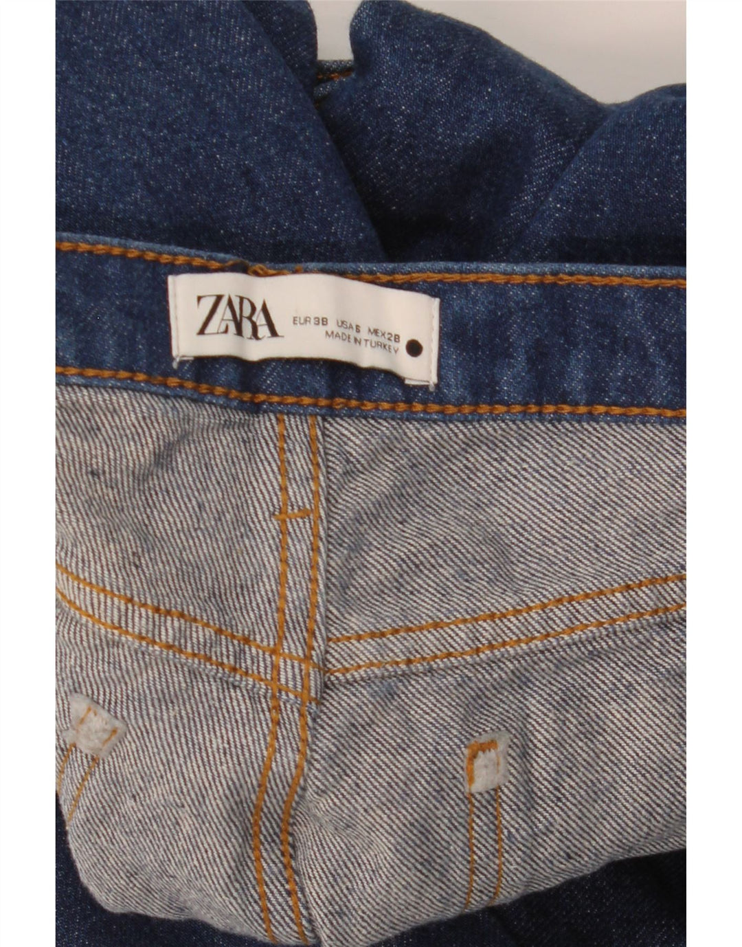 ZARA Jean Bootcut Femme EU 38 Petit W28 L34 Bleu
