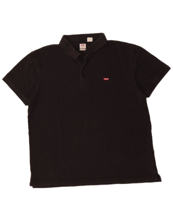 LEVI'S Polo Coupe Standard Homme XL Noir Coton