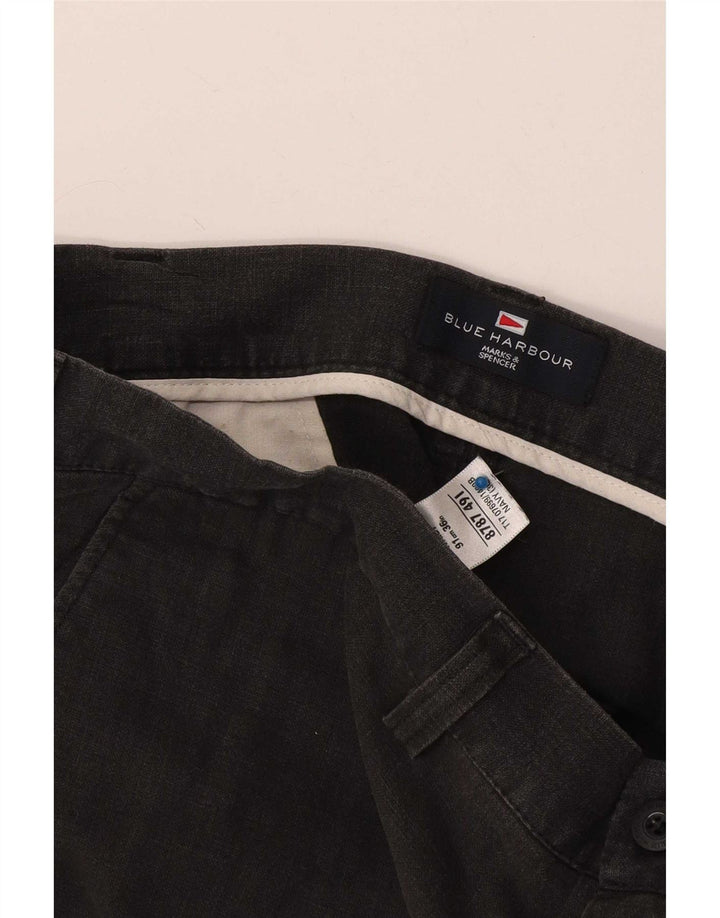 Marks & Spencer Short chino Blue Harbour W36 pour homme en lin bleu marine Taille L