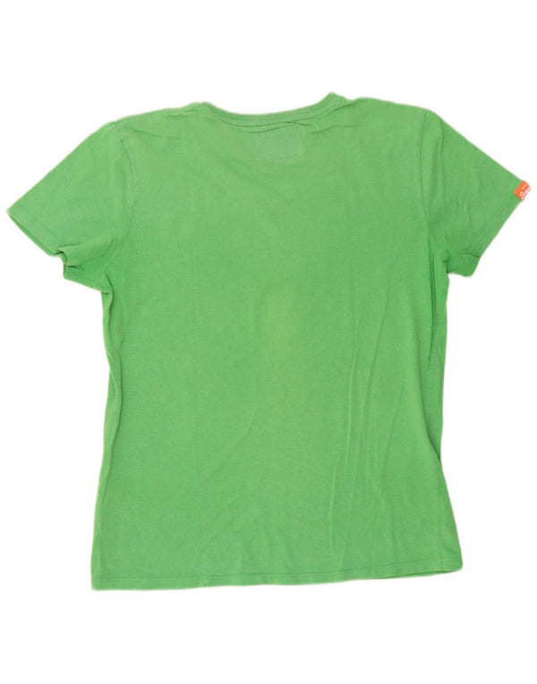 Superdry T-Shirt Homme Top Large Vert Coton