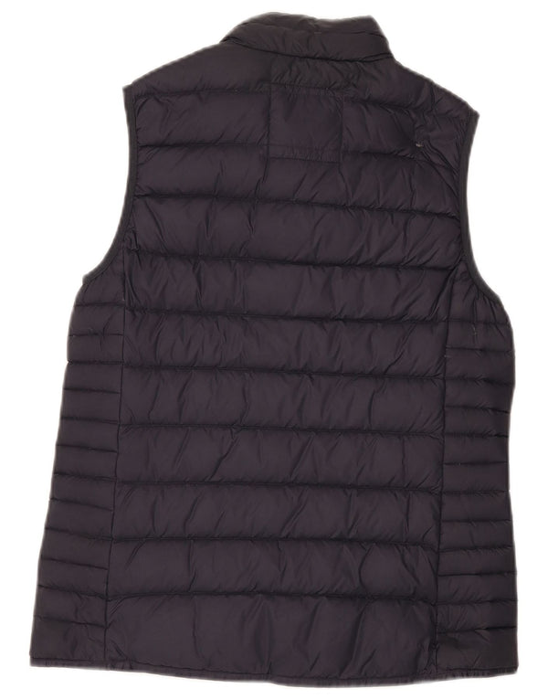CREW CLOTHING Gilet rembourré pour femme UK 10 Petit nylon bleu marine