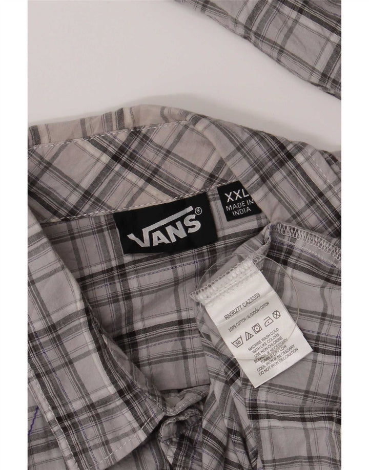 Vans Chemise Homme 2XL Gris Check Coton