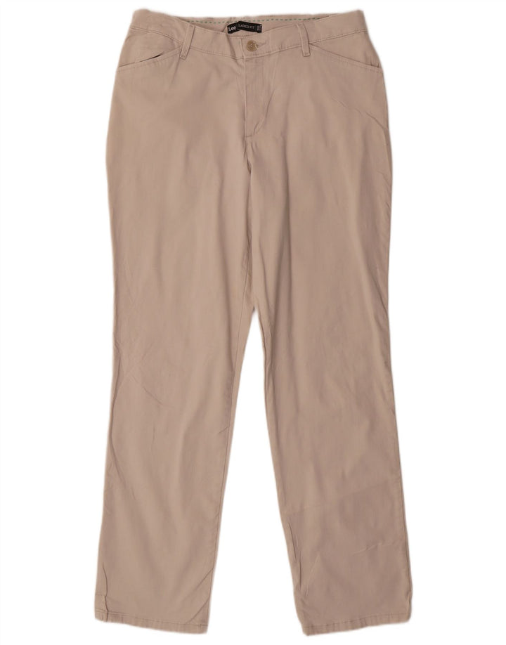 Lee Pantalon décontracté coupe décontractée pour femme US 8 Medium W30 L30 Coton beige