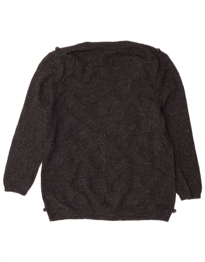 Hobbs Pull col bateau pour femme UK 14 Medium Noir Laine Classique