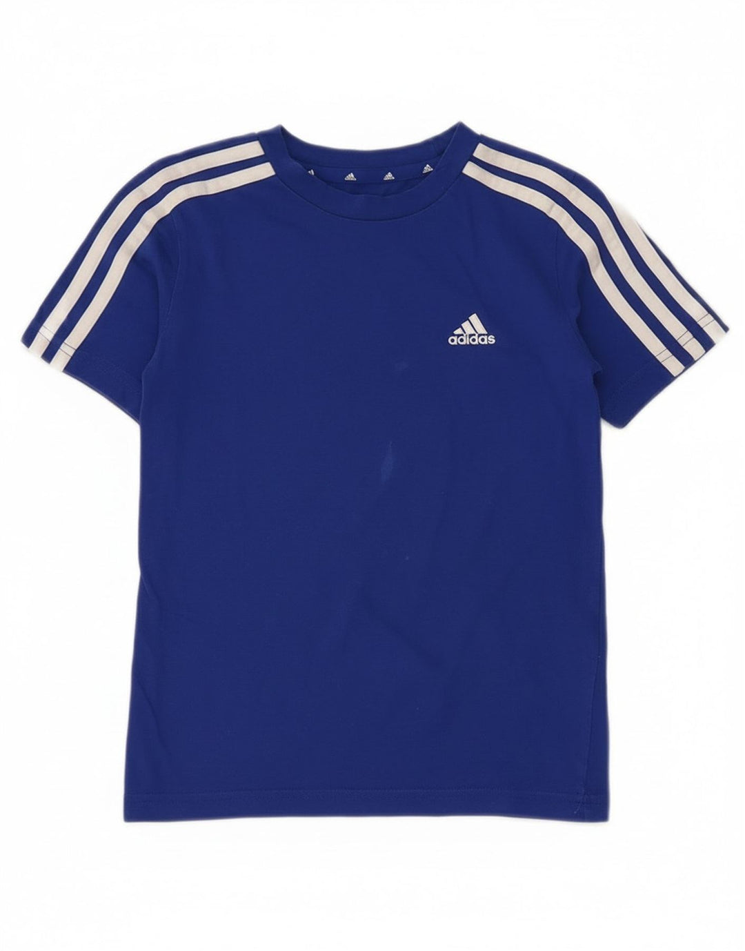 Adidas T-Shirt Top Garçon 7-8 ans Bleu Coton
