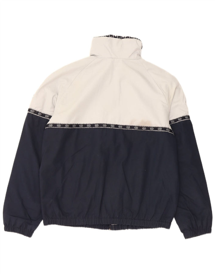 vintage Mens Survêtement Top Jacket EU 40 Medium Navy Blue Colourblock