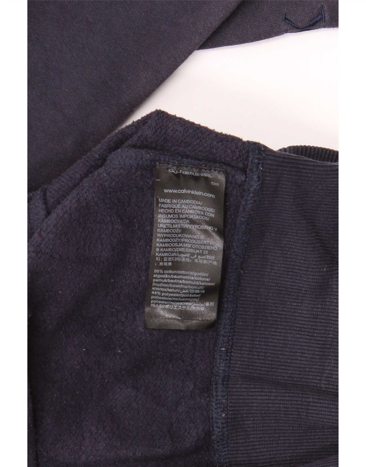 Calvin Klein Jeans Sweat-Shirt Homme Bleu Marine Moyen Coton