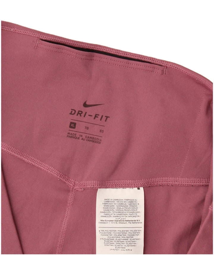 Nike Legging Dri Fit Femme UK 18 XL Rose Polyester