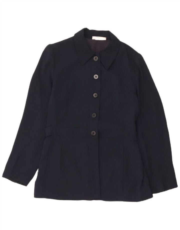 Zara Veste Blazer 5 Boutons Femme EU 42 Grande Rayonne Bleu Marine
