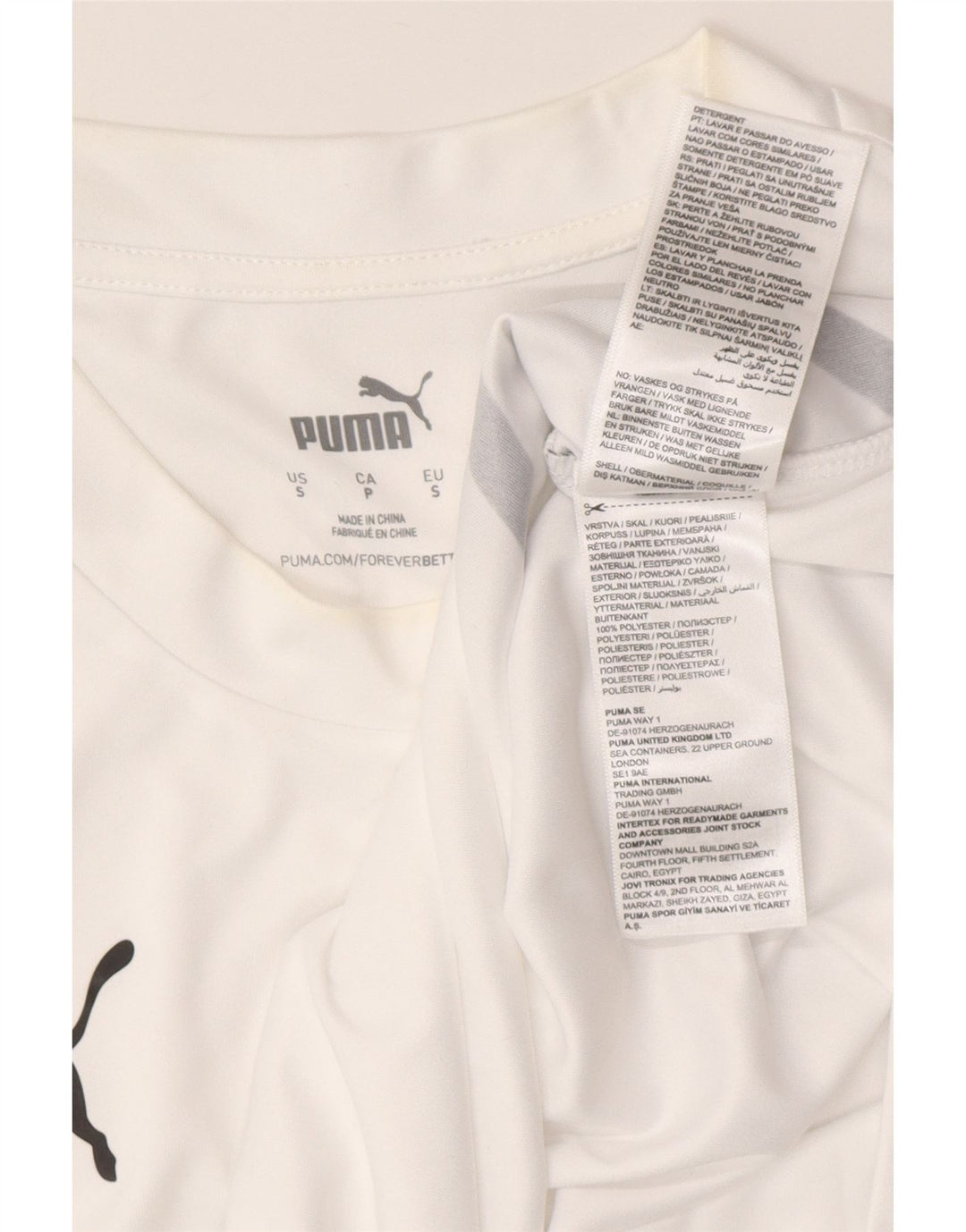 Puma T-Shirt Deutschland Graphic Homme Petit Blanc Rayé Polyester