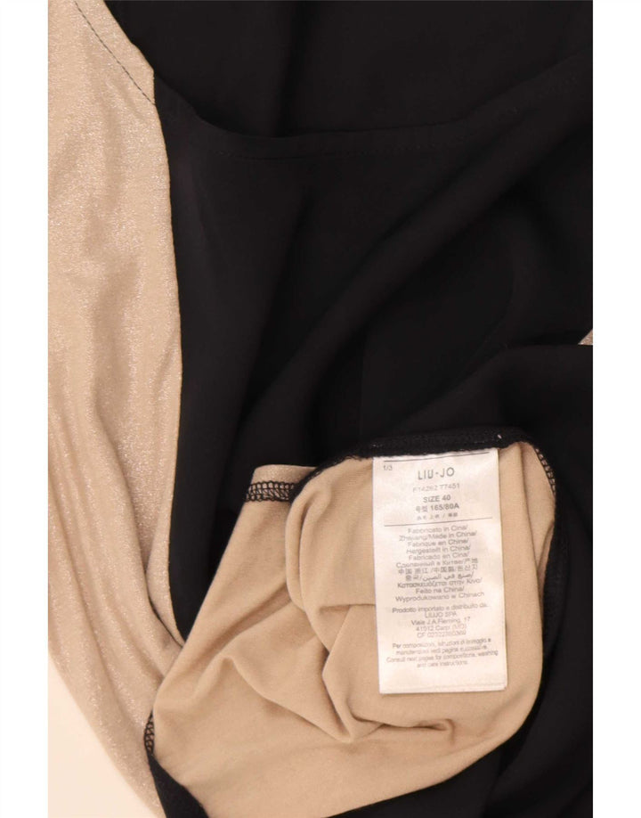 Liu Jo Femme Débardeur IT 40 Small Noir Colourblock Polyester