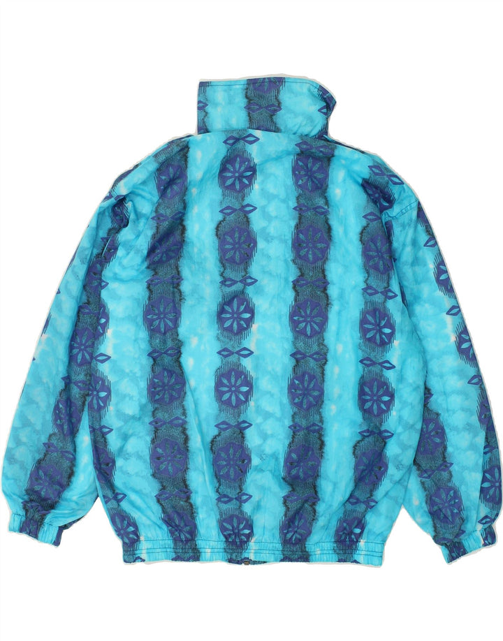 VINTAGE Mens Tracksuit Top Jacket EU 46 Small Blue Striped Polyamide Vintage Vintage and Second-Hand Vintage from Messina Hembry 