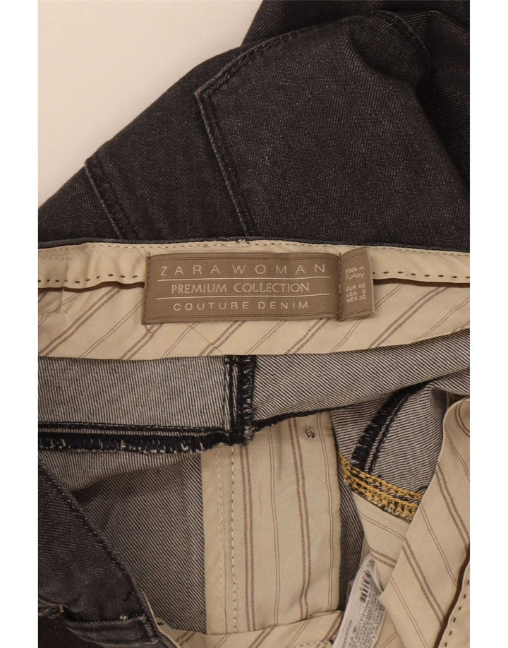 Zara Jean droit femme EU 40 Medium W30 L30 coton noir