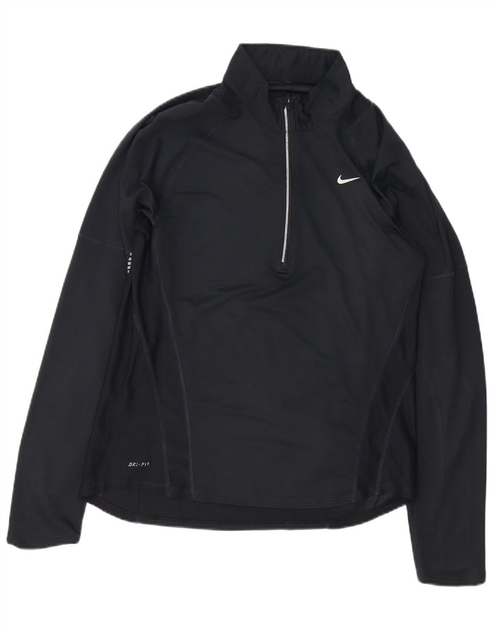 Nike Haut de survêtement Dri Fit pour homme UK 38/40 Bleu marine moyen
