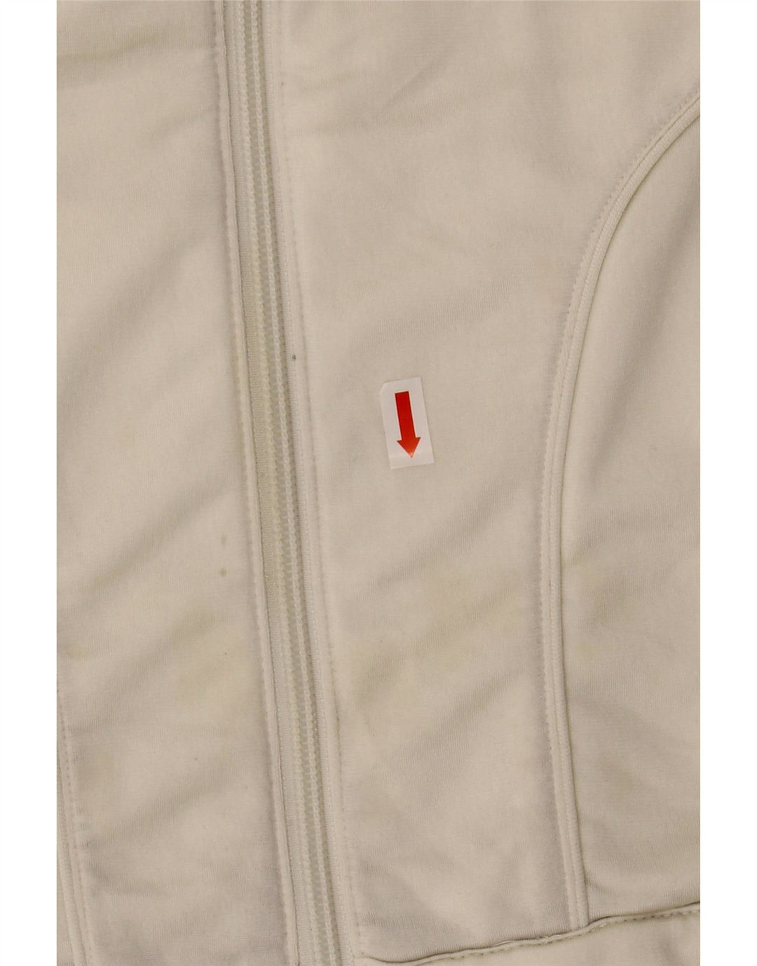 ADIDAS Veste de survêtement pour femme UK 14 Polyester blanc moyen