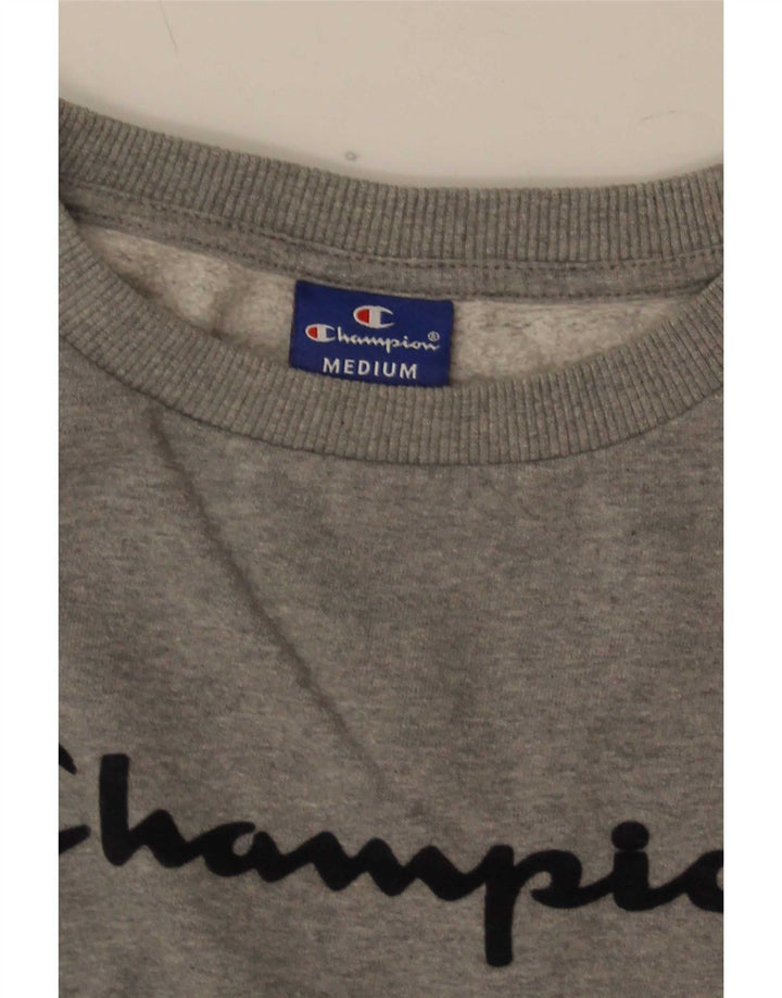 Champion Sweat-Shirt Graphique Homme Gris Moyen Moucheté